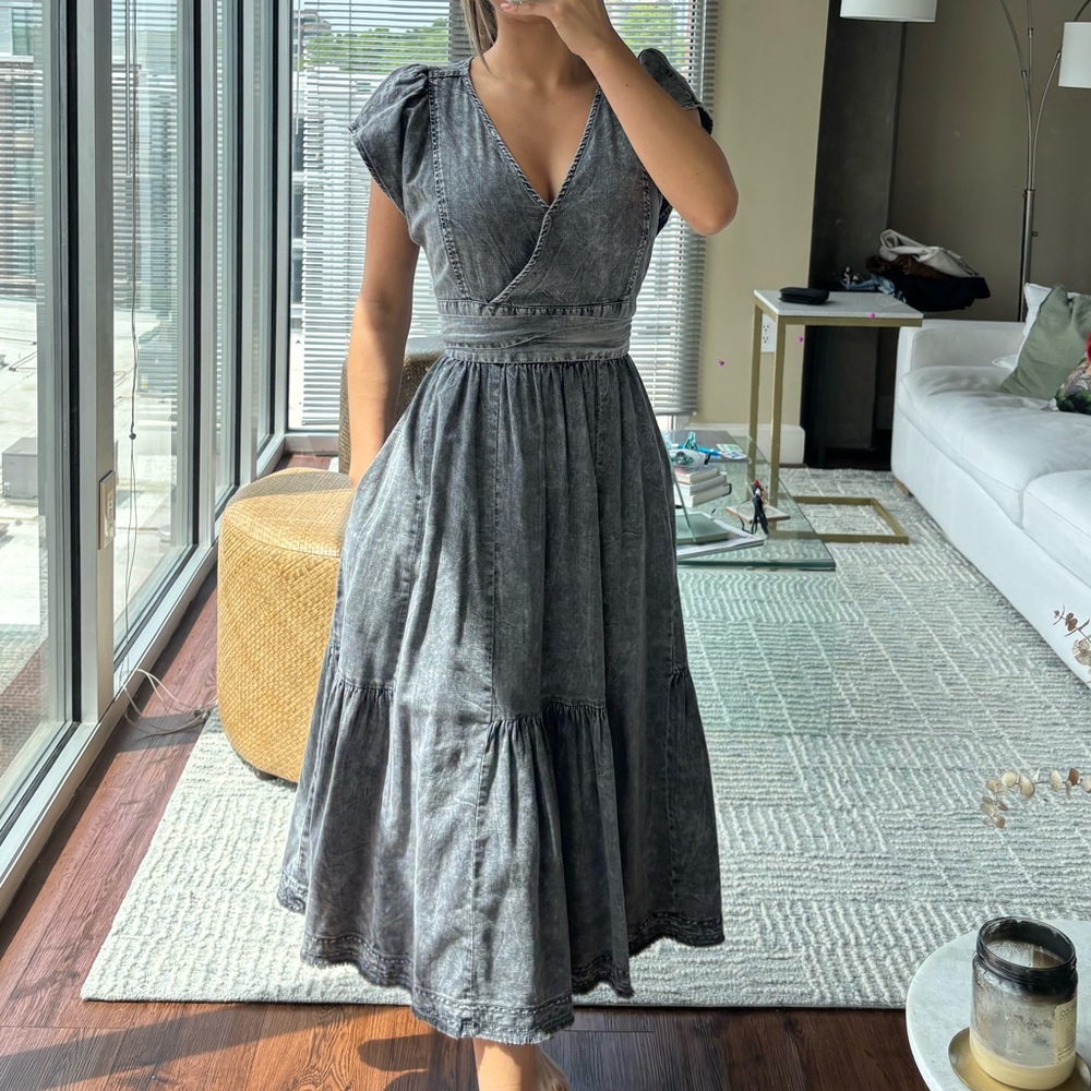 Denim Midi Dress Pilcro by Anthropologie
